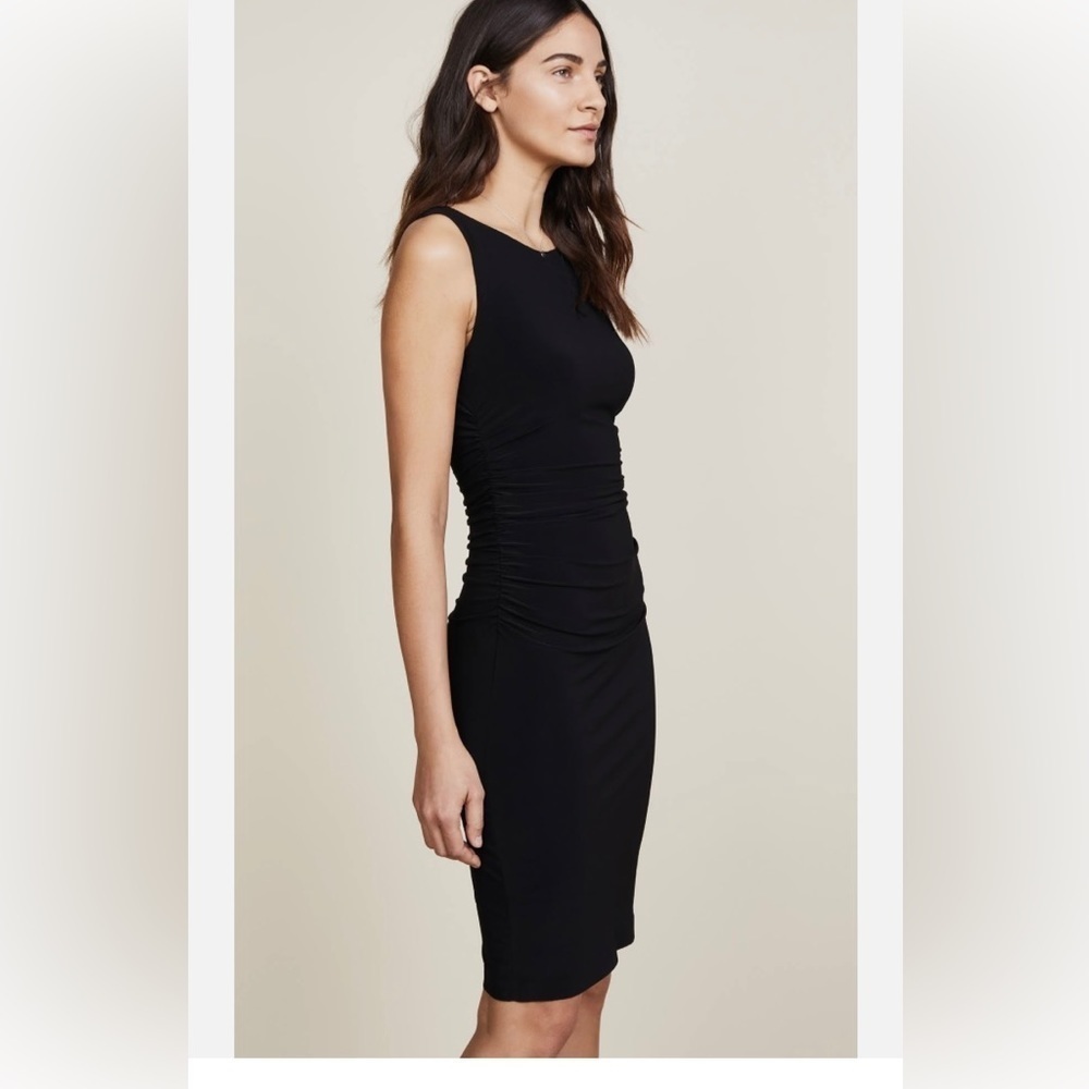 Kamalikulture x NORMAKAMALI SLEEVELESS SHIRRED WAIST DRESS BLACK SIZE S